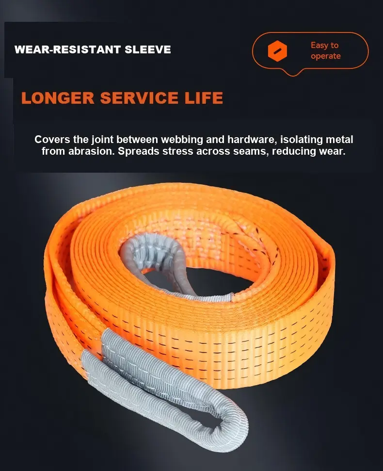 high strength polyester tow strap 4