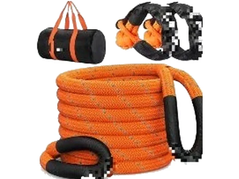 Reflective Nylon Tow Rope 1-1.26in Night Visibility Recovery Rope