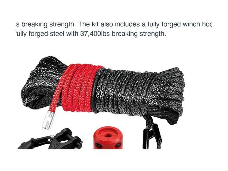 A-Hook + UHMWPE Winch Rope + Hawse Kit — 1/4" x 50ft A-Hook + UHMWPE Winch Rope + Hawse Kit — 1/4″ x 50ft